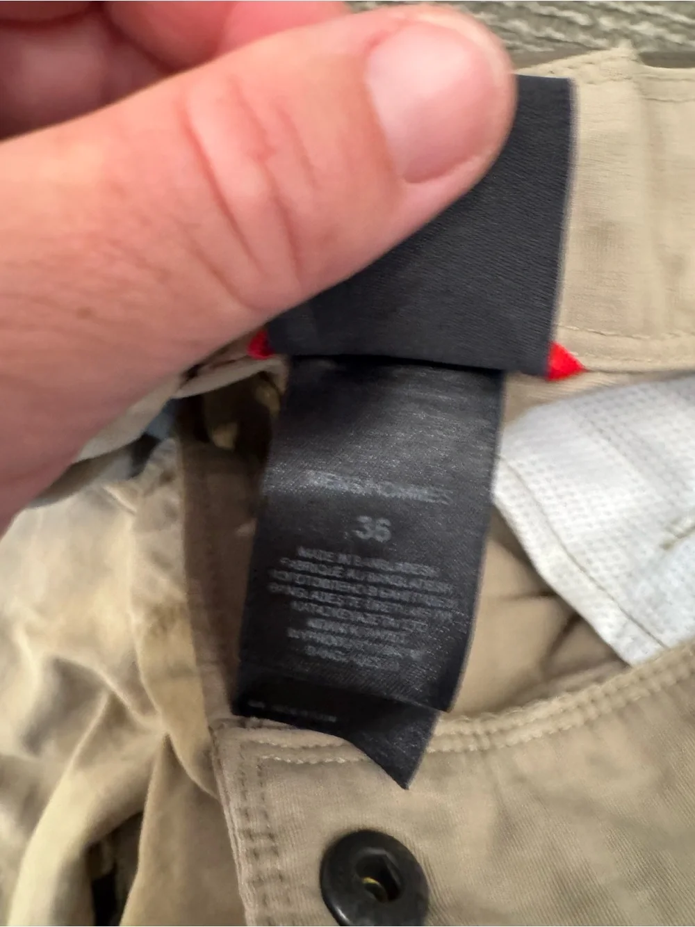 The North Face Men’s Tan and Olive Cargo trail or camping Shorts
